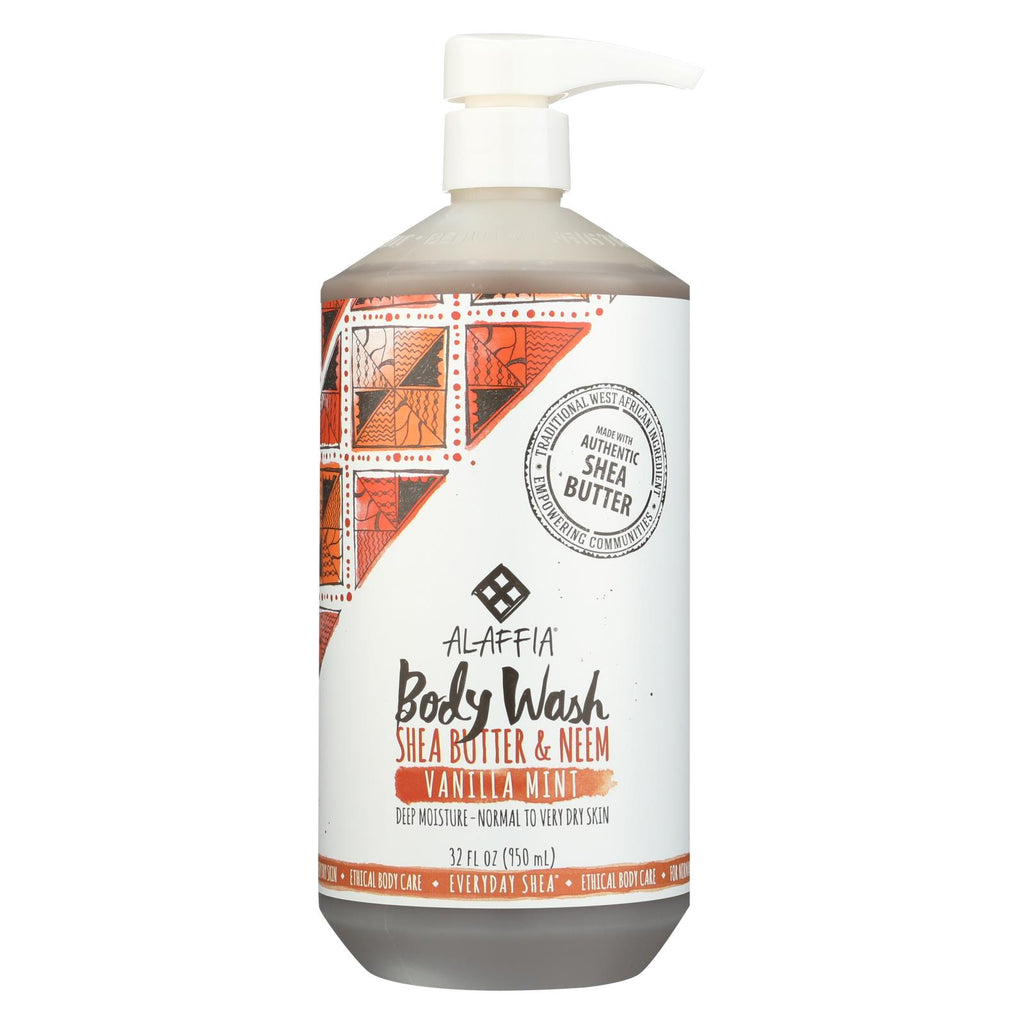 Alaffia - Everyday Body Wash - Shea Vanilla - 32 Oz. - Lakehouse Foods