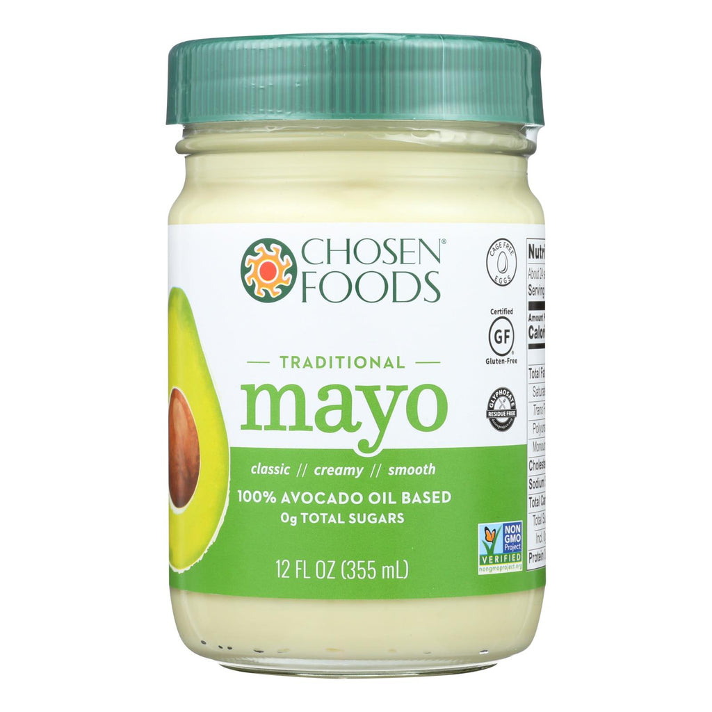 Chosen Foods Avocado Oil - Mayo - Case Of 6 - 12 Oz. - Lakehouse Foods