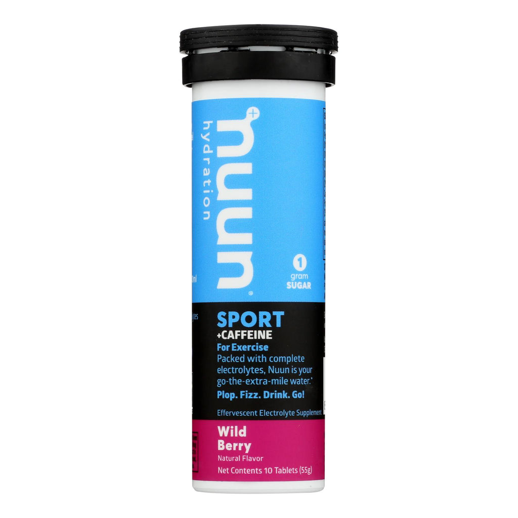Nuun Hydration Drink Tab - Energy - Wild Berry - 10 Tablets - Case Of 8 - Lakehouse Foods