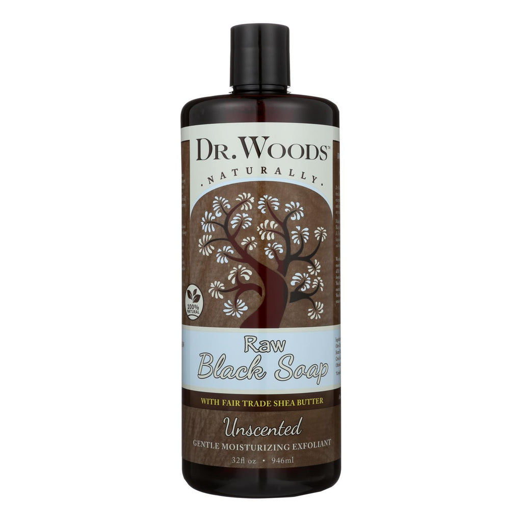 Dr. Woods Naturals Black Soap - Shea Vision - Unscented - 32 Oz - Lakehouse Foods