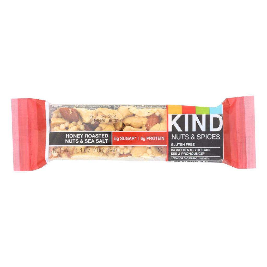 Kind Honey Roasted Nuts And Sea Salt - Case Of 12 - 1.4 Oz. - Lakehouse Foods