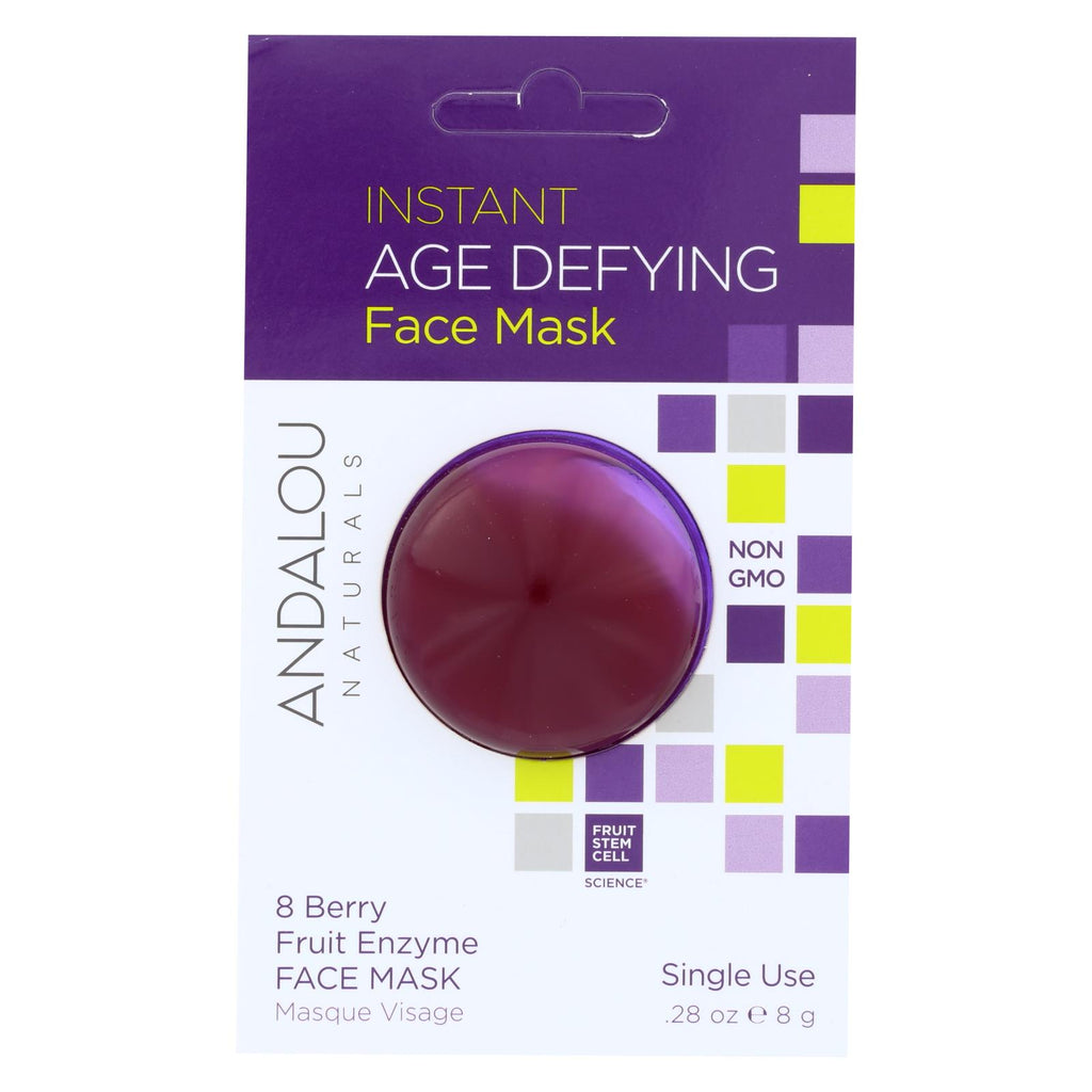 Andalou Naturals Instant Age Defying Face Mask - 8 Berry Fruit Enzyme - Case Of 6 - 0.28 Oz - Lakehouse Foods