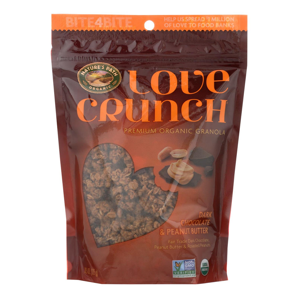 Nature's Path Organic Love Crunch Granola - Dark Chocolate And Peanut Butter - Case Of 6 - 11.5 Oz. - Lakehouse Foods