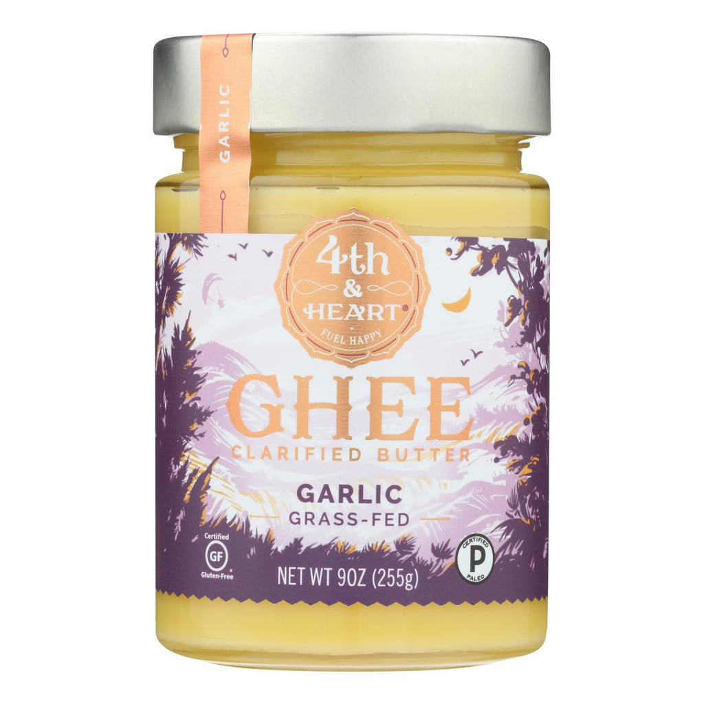 4th And Heart - Ghee - Garlic - Case Of 6 - 9 Oz - Lakehouse Foods