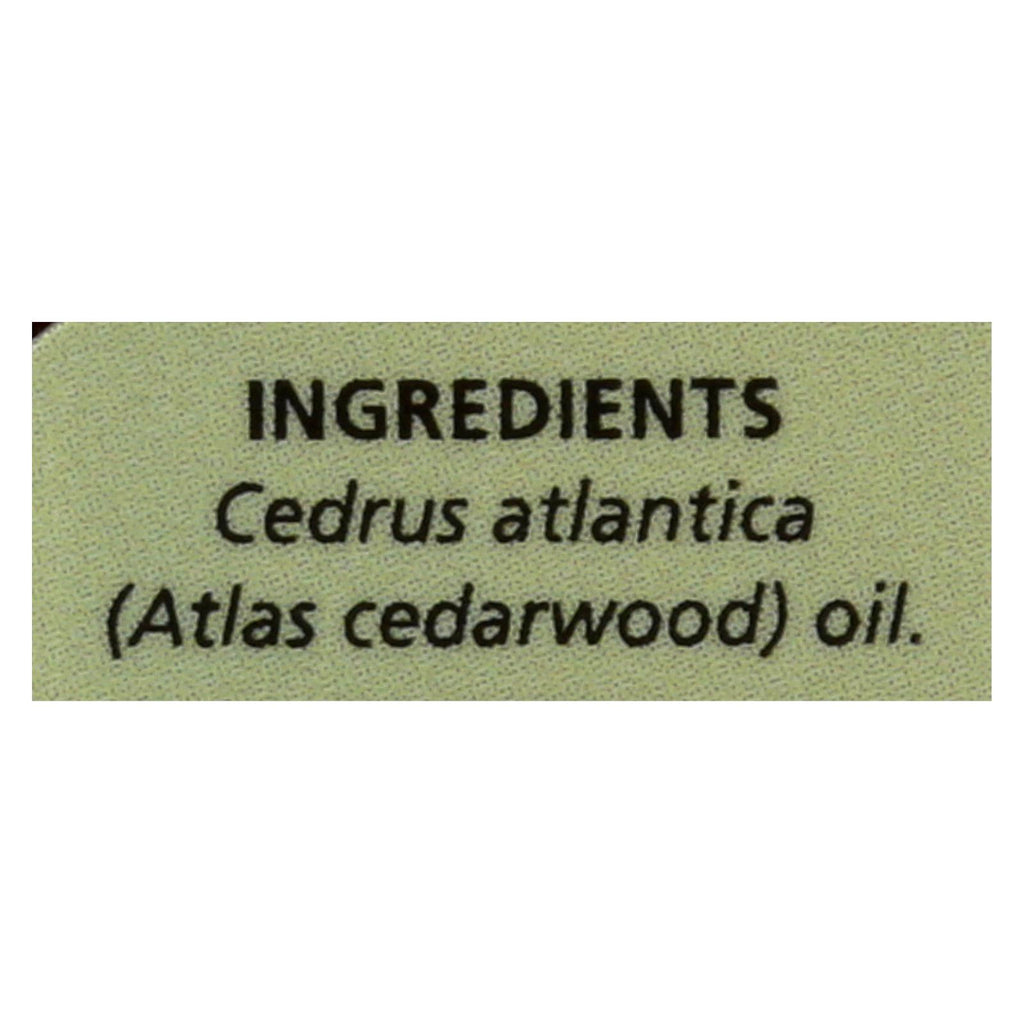 Aura Cacia - Essential Oil - Atlas Cedar Wood - 0.5 Fl Oz. - Lakehouse Foods