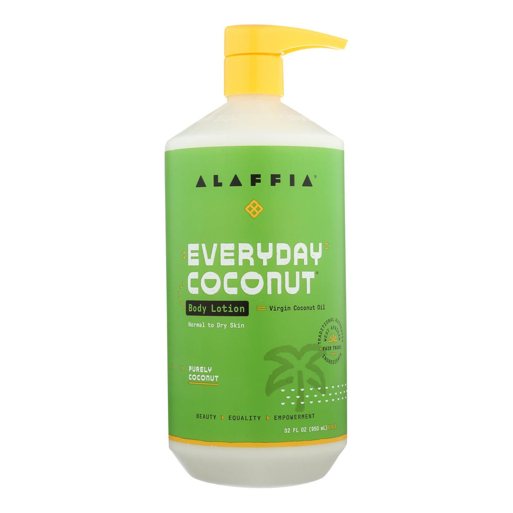 Alaffia - Everyday Lotion - Hydrating Coconut - 32 Fl Oz. - Lakehouse Foods