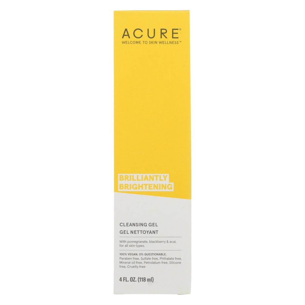 Acure - Facial Cleansing Gel - Superfruit And Chlorella - 4 Fl Oz. - Lakehouse Foods