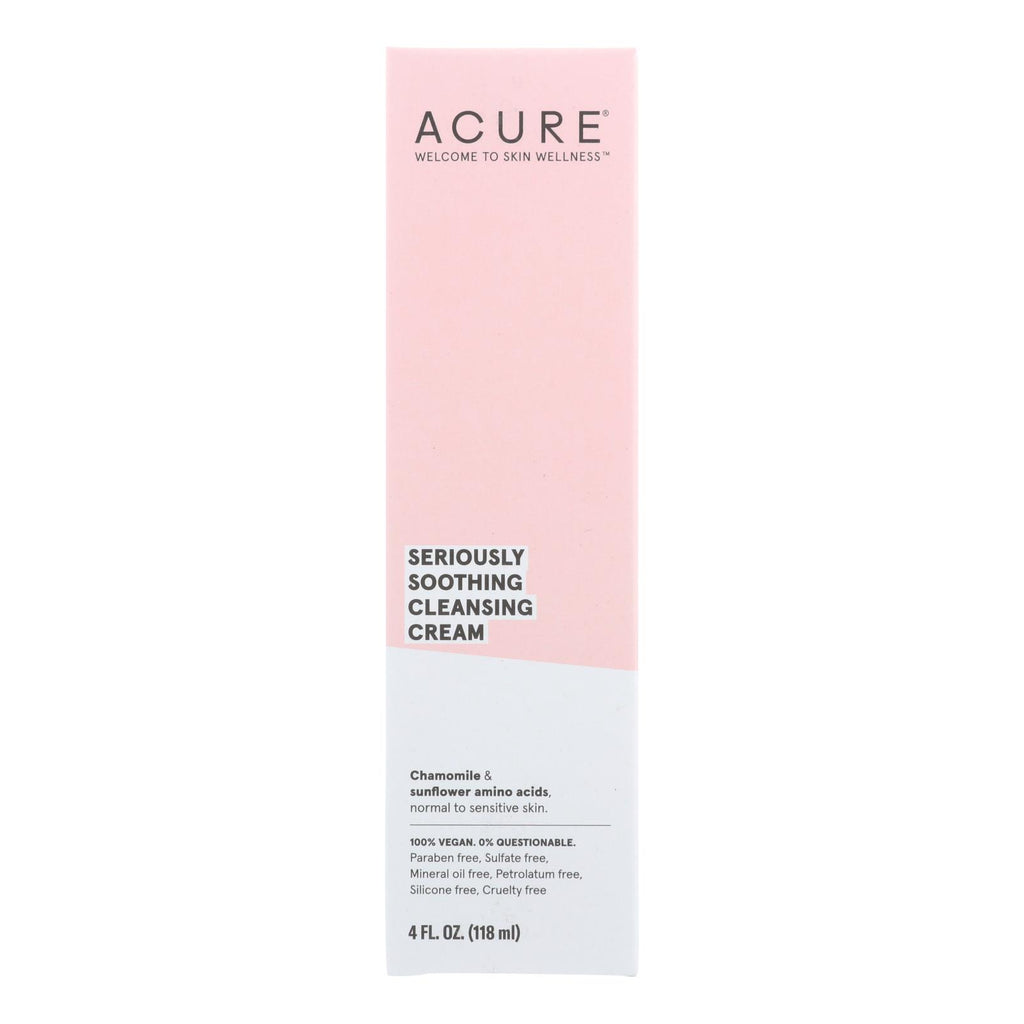 Acure - Sensitive Facial Cleanser - Peony Extract And Sunflower Amino Acids - 4 Fl Oz. - Lakehouse Foods