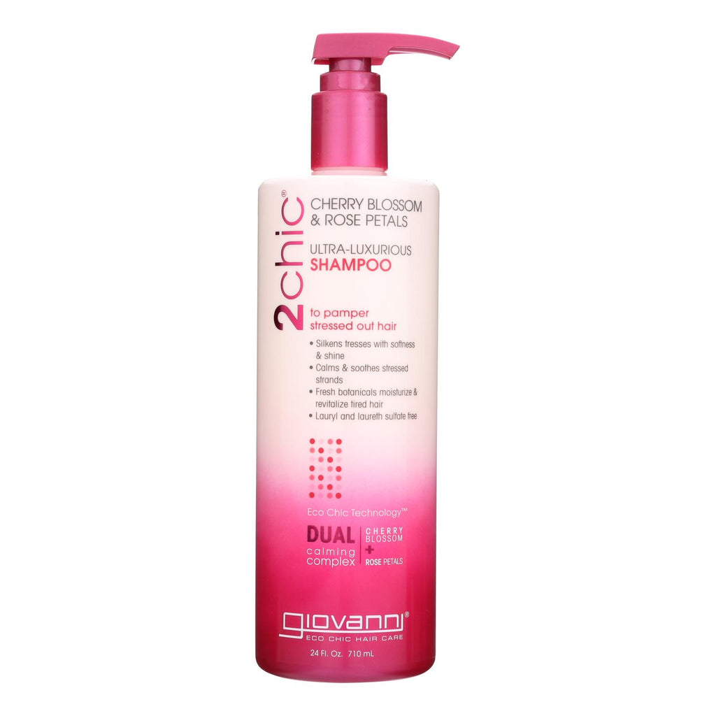 Giovanni Hair Care Products 2chic - Shampoo - Cherry Blossom And Rose Petals - 24 Fl Oz - Lakehouse Foods