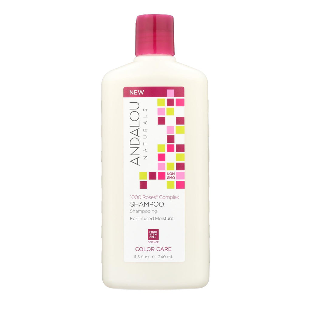 Andalou Naturals Color Care Shampoo -1000 Roses Complex - 11.5 Fl Oz - Lakehouse Foods