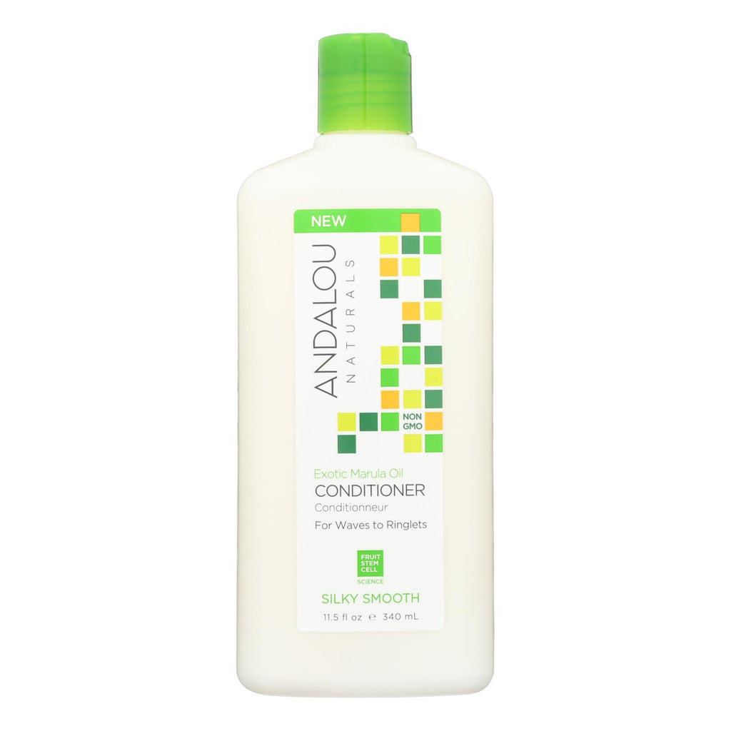 Andalou Naturals Silky Smooth Conditioner -exotic Marula Oil - 11.5 Fl Oz - Lakehouse Foods