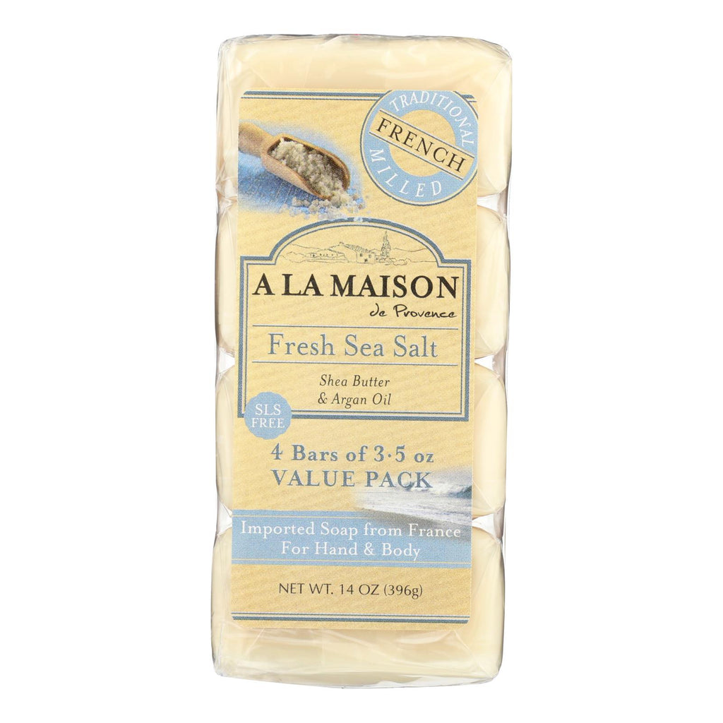 A La Maison - Bar Soap - Fresh Sea Salt - 4-3.5 Oz - Lakehouse Foods