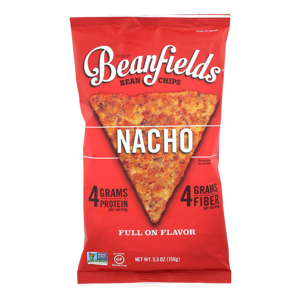 Beanfields - Bean And Rice Chips - Nacho - Case Of 6 - 5.5 Oz - Lakehouse Foods