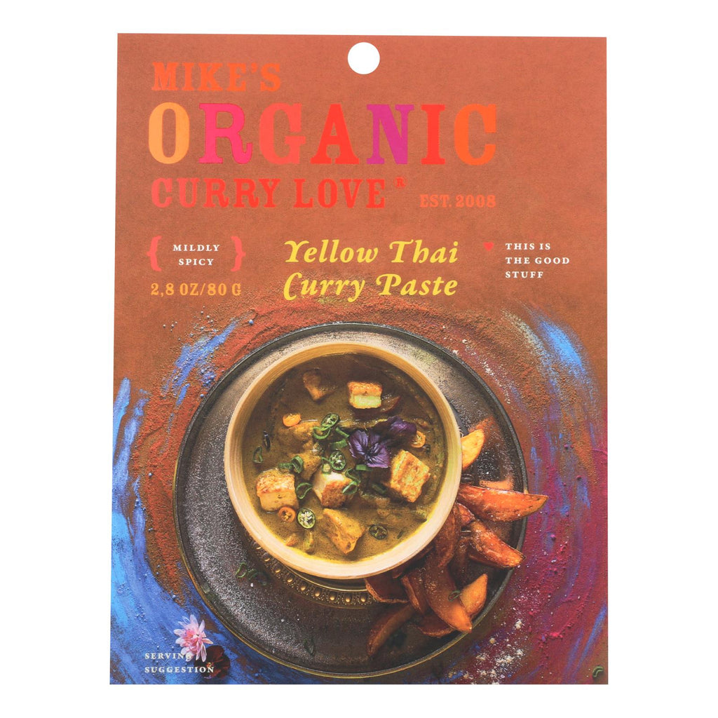 Mike's Organic Curry Love - Organic Curry Paste - Yellow Thai - Case Of 6 - 2.8 Oz. - Lakehouse Foods