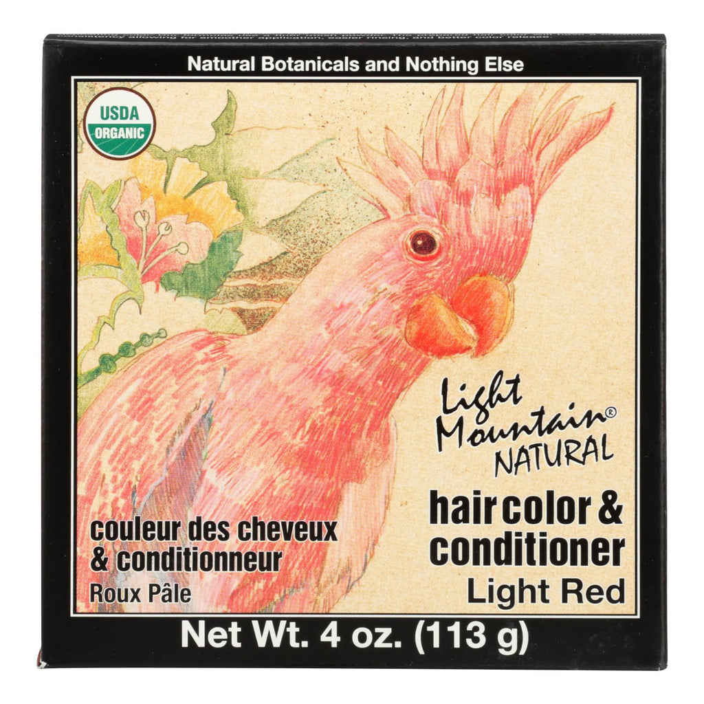 Light Mountain Hair Color - Light Red - Case Of 1 - 4 Oz. - Lakehouse Foods