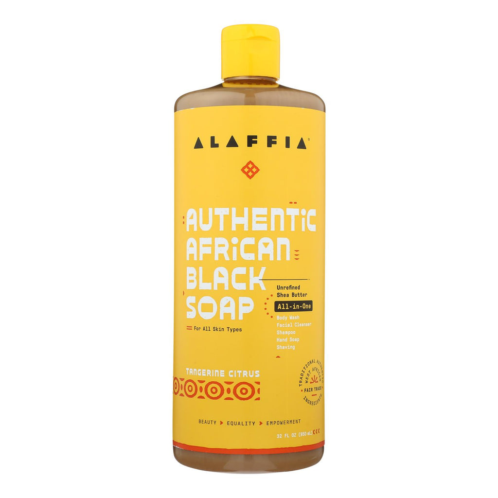 Alaffia - African Black Soap - Tangerine Citrus - 32 Fl Oz. - Lakehouse Foods