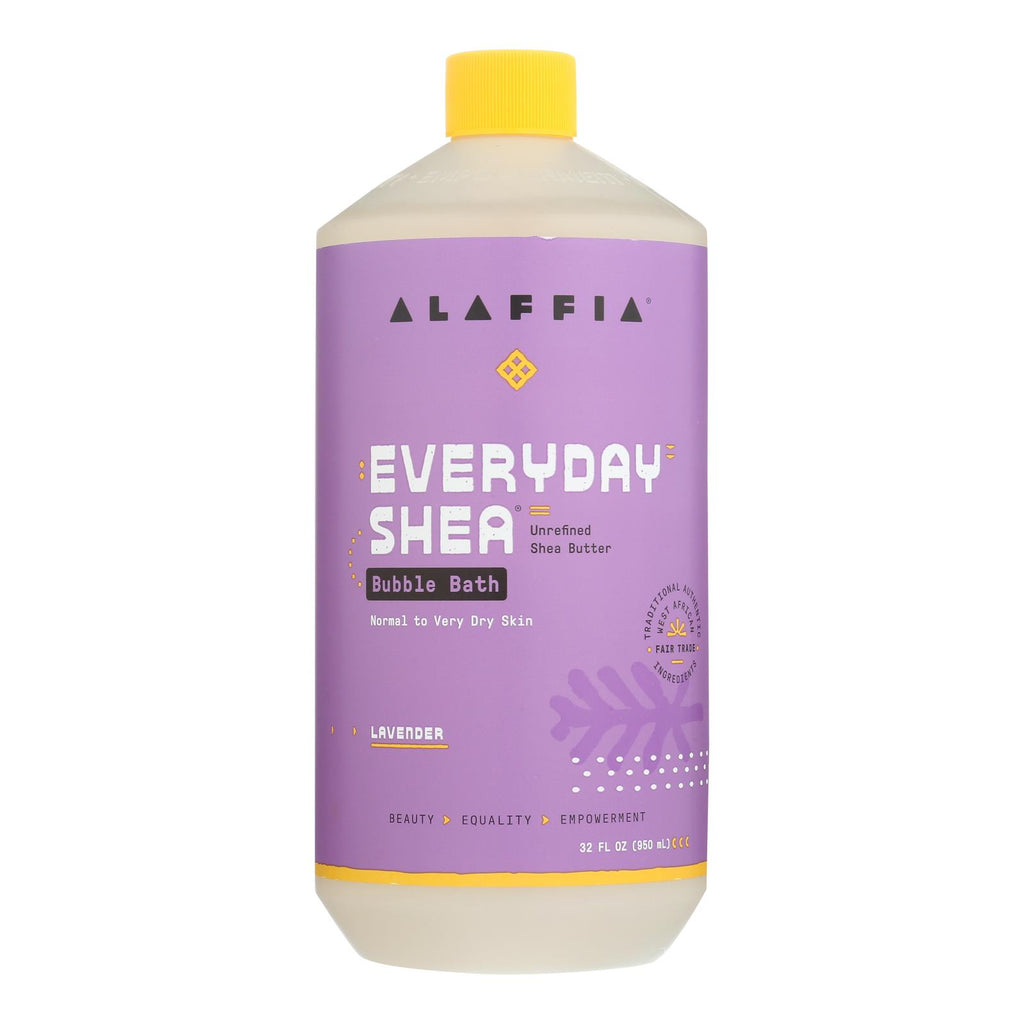 Alaffia - Everyday Bubble Bath - Lavender - 32 Fl Oz. - Lakehouse Foods