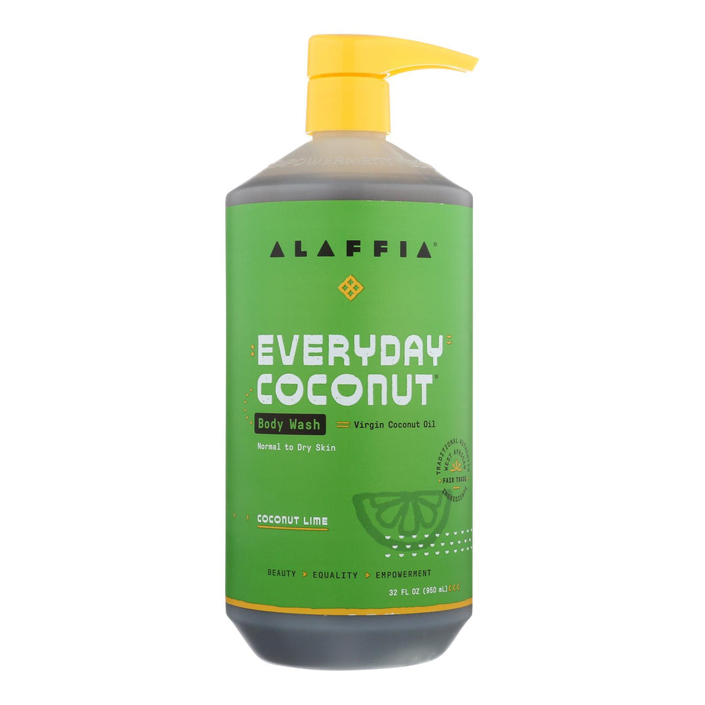 Alaffia - Everyday Body Wash - Coconut Lime - 32 Fl Oz. - Lakehouse Foods