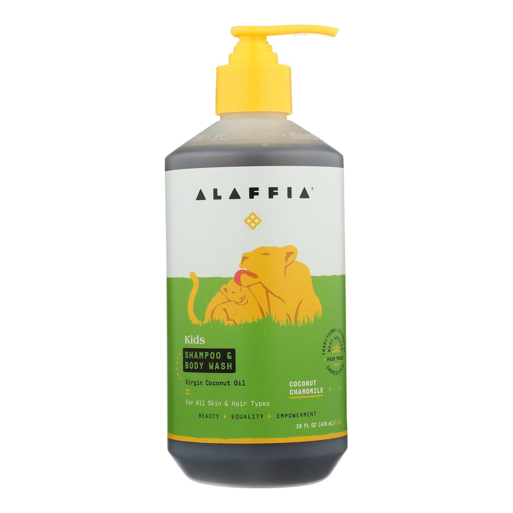 Alaffia - Everyday Shampoo And Body Wash - Coconut Chamomile - 16 Fl Oz. - Lakehouse Foods