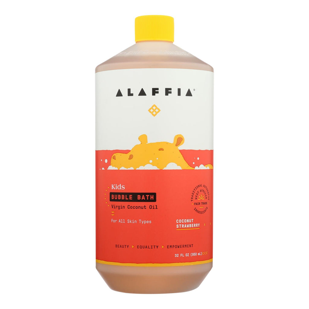 Alaffia - Everyday Bubble Bath - Coconut Strawberry - 32 Fl Oz. - Lakehouse Foods