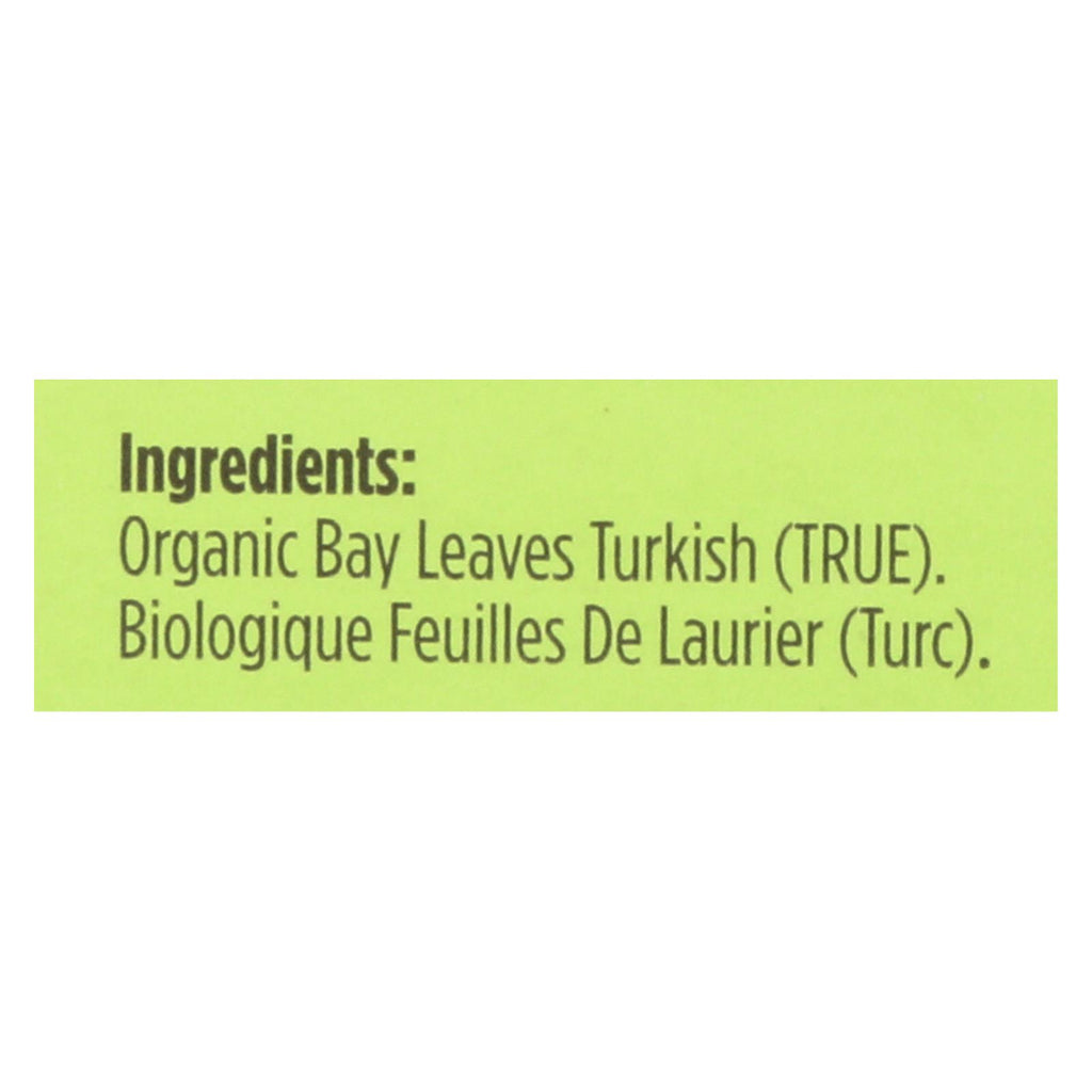 Spicely Organics - Organic Bay Leaves - Turkish Whole - Case Of 6 - 0.1 Oz. - Lakehouse Foods