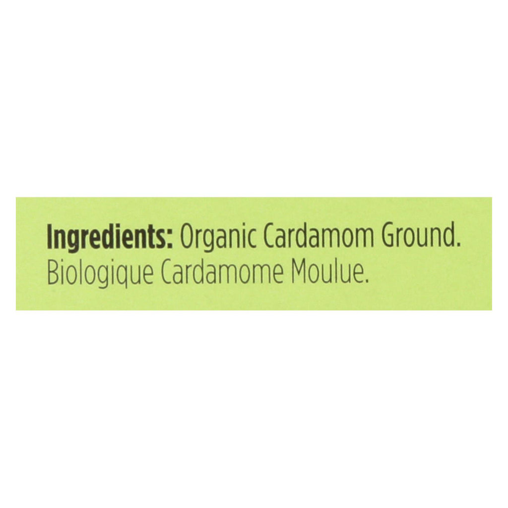 Spicely Organics - Organic Cardamom - Ground - Case Of 6 - 0.4 Oz. - Lakehouse Foods