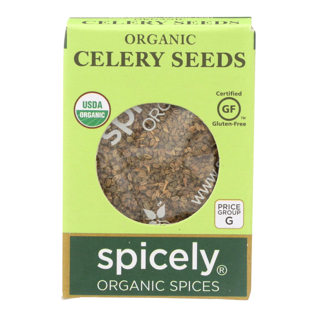 Spicely Organics - Organic Celery Seeds - Case Of 6 - 0.35 Oz. - Lakehouse Foods