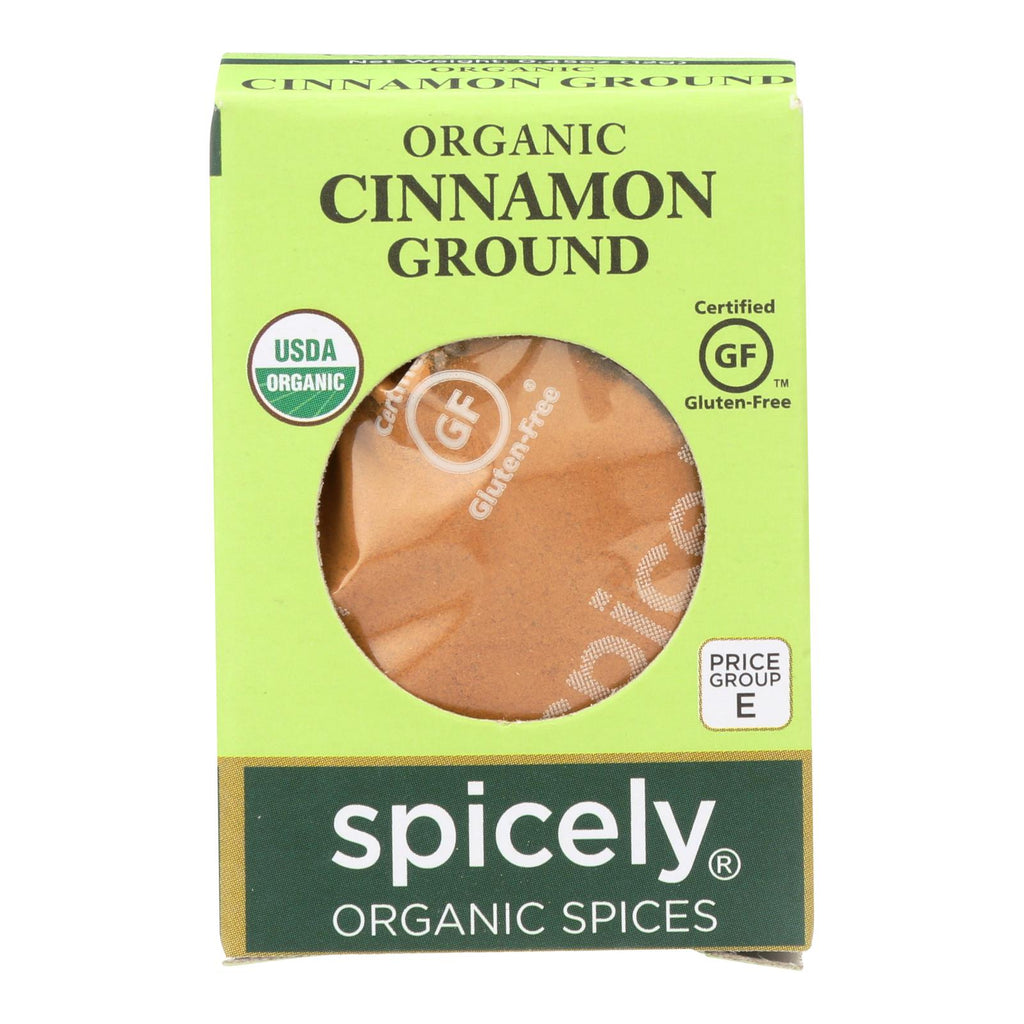 Spicely Organics - Organic Cinnamon - Ground - Case Of 6 - 0.45 Oz. - Lakehouse Foods