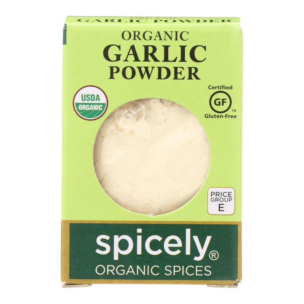 Spicely Organics - Organic Garlic Powder - Case Of 6 - 0.4 Oz. - Lakehouse Foods