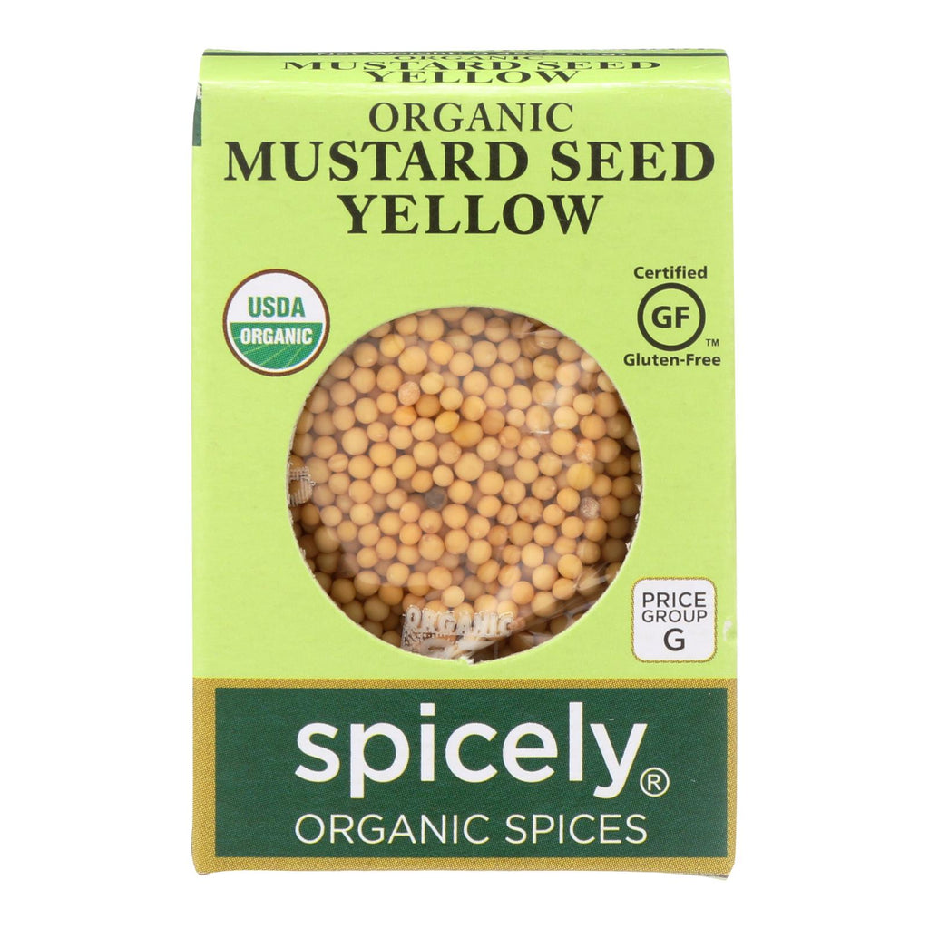 Spicely Organics - Organic Mustard Seed - Yellow - Case Of 6 - 0.45 Oz. - Lakehouse Foods
