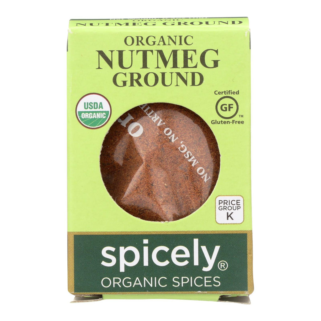 Spicely Organics - Organic Nutmeg - Ground - Case Of 6 - 0.4 Oz. - Lakehouse Foods