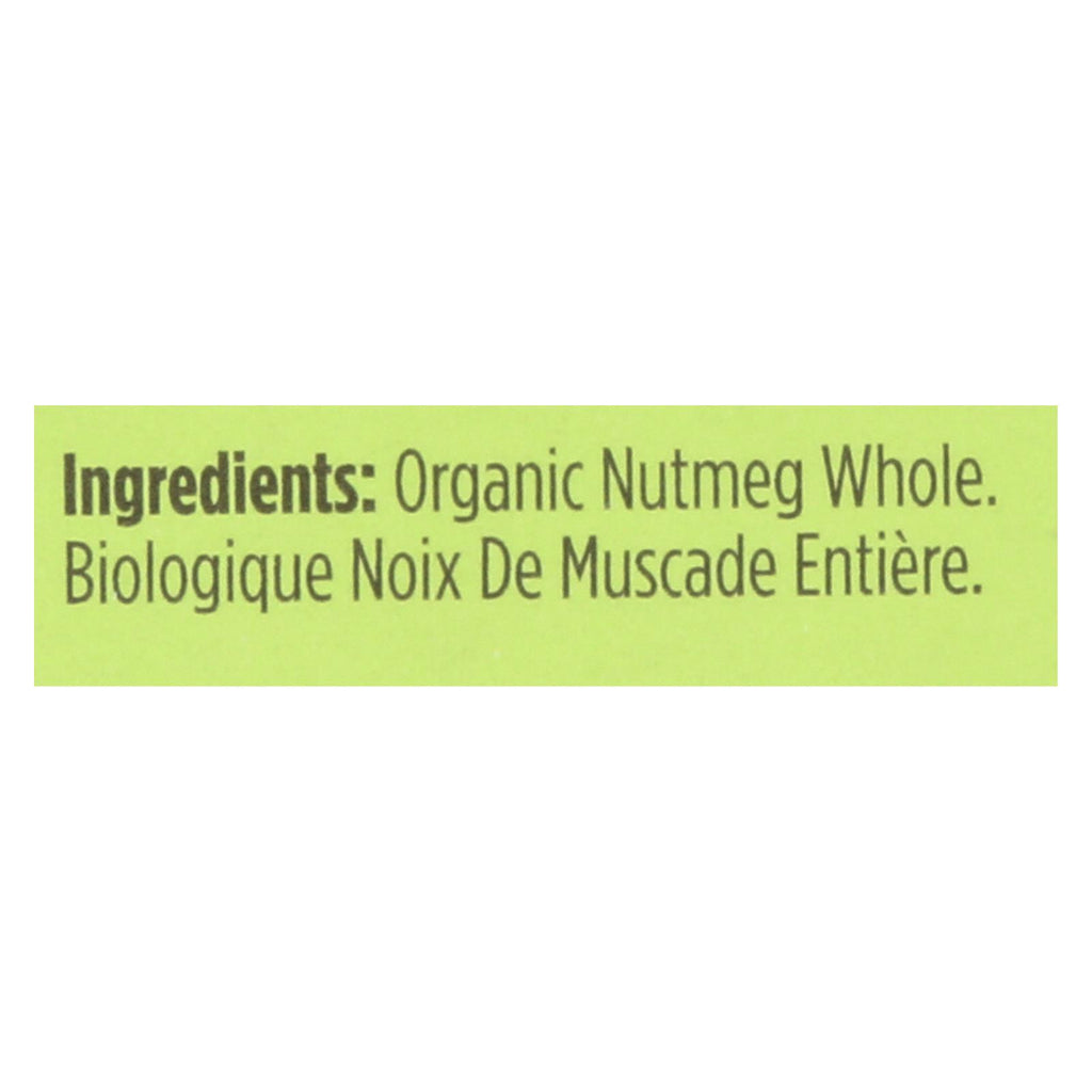 Spicely Organics - Organic Nutmeg - Whole - Case Of 6 - 0.1 Oz. - Lakehouse Foods