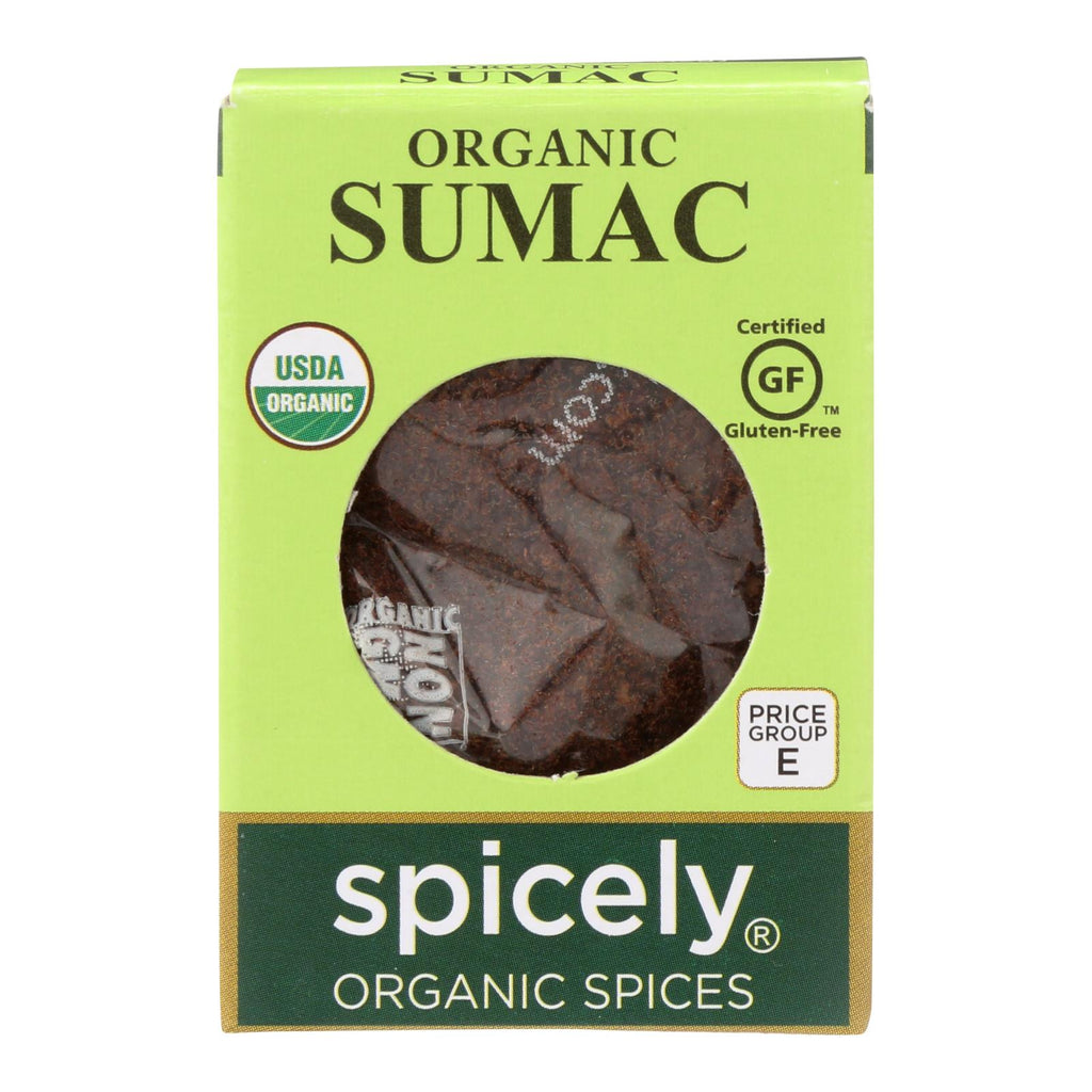 Spicely Organics - Organic Sumac - Case Of 6 - 0.45 Oz. - Lakehouse Foods