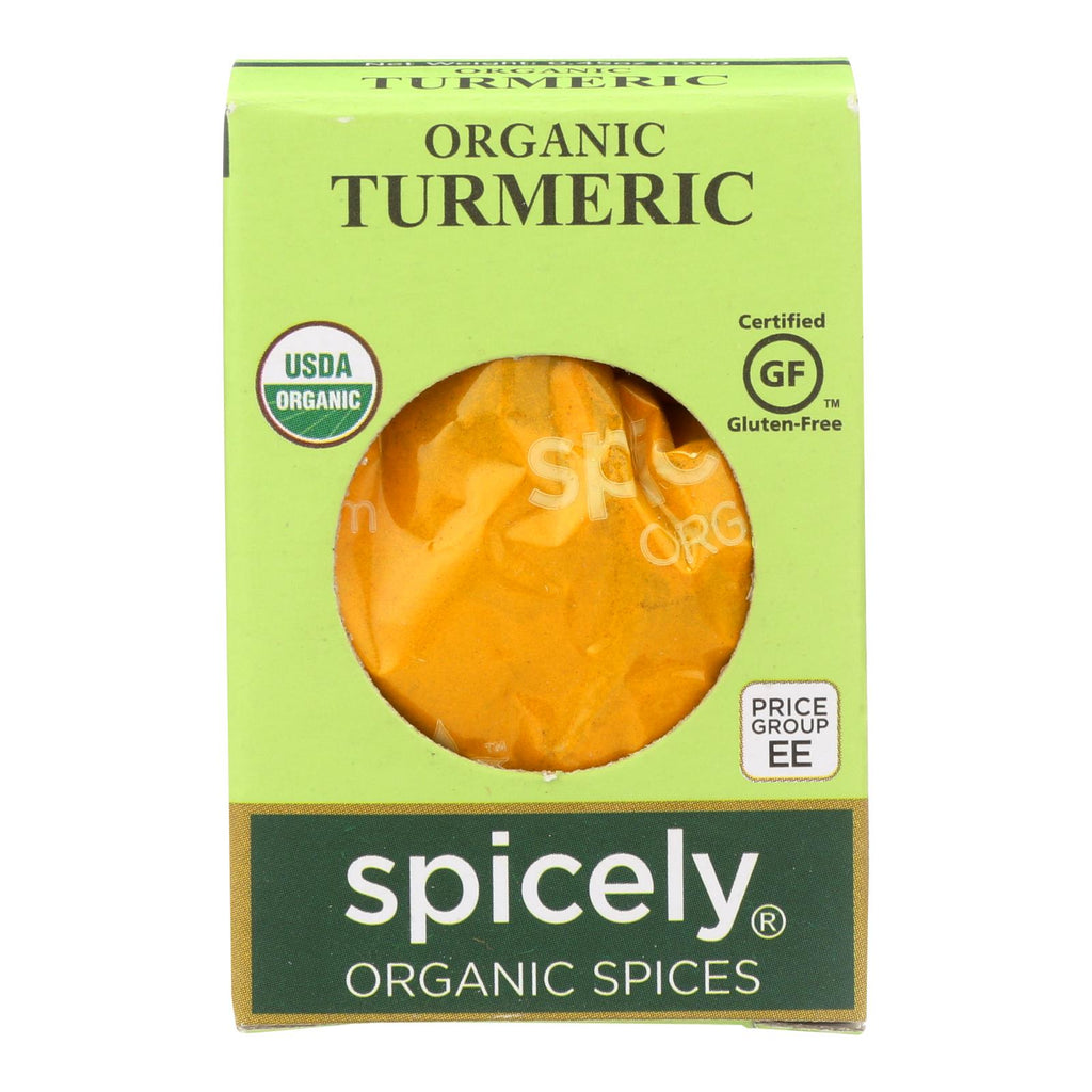 Spicely Organics - Organic Turmeric - Case Of 6 - 0.45 Oz. - Lakehouse Foods