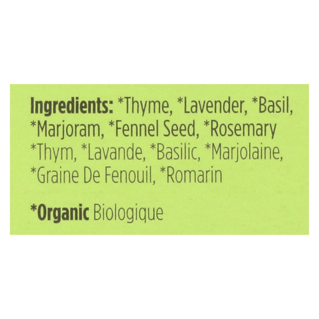Spicely Organics - Organic Herbs De Provence Seasoning - Case Of 6 - 0.1 Oz. - Lakehouse Foods