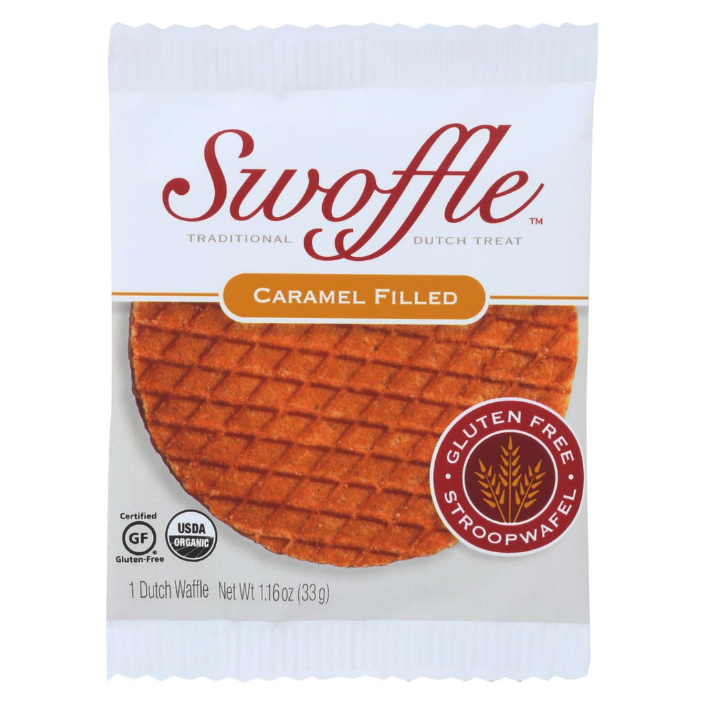 Swoffle Dutch Waffle - Original Caramel - Case Of 16 - 1.16 Oz. - Lakehouse Foods