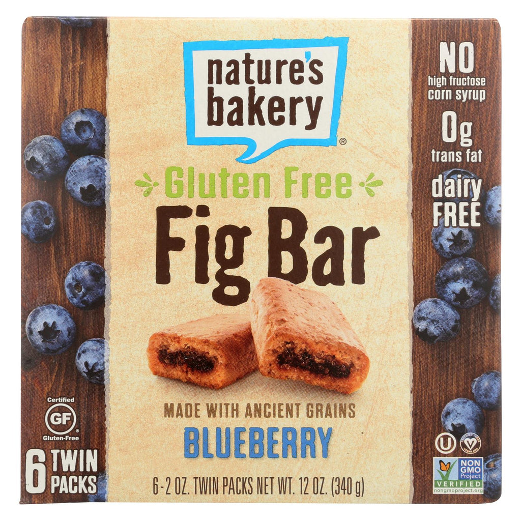 Nature's Bakery Gluten Free Fig Bar - Blueberry - Case Of 6 - 2 Oz. - Lakehouse Foods