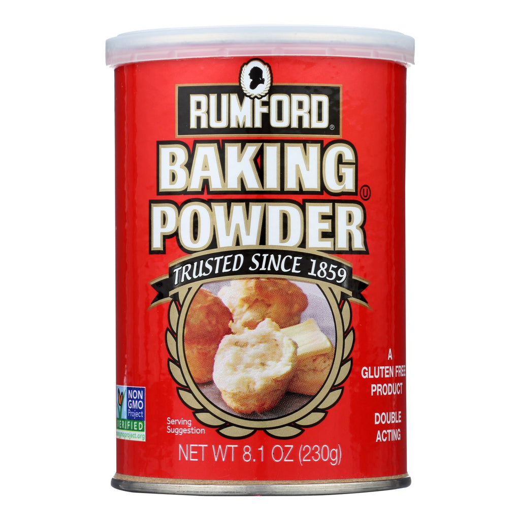 Rumford Baking Powder - Aluminum Free - Non-gmo - Case Of 12 - 8.1 Oz - Lakehouse Foods