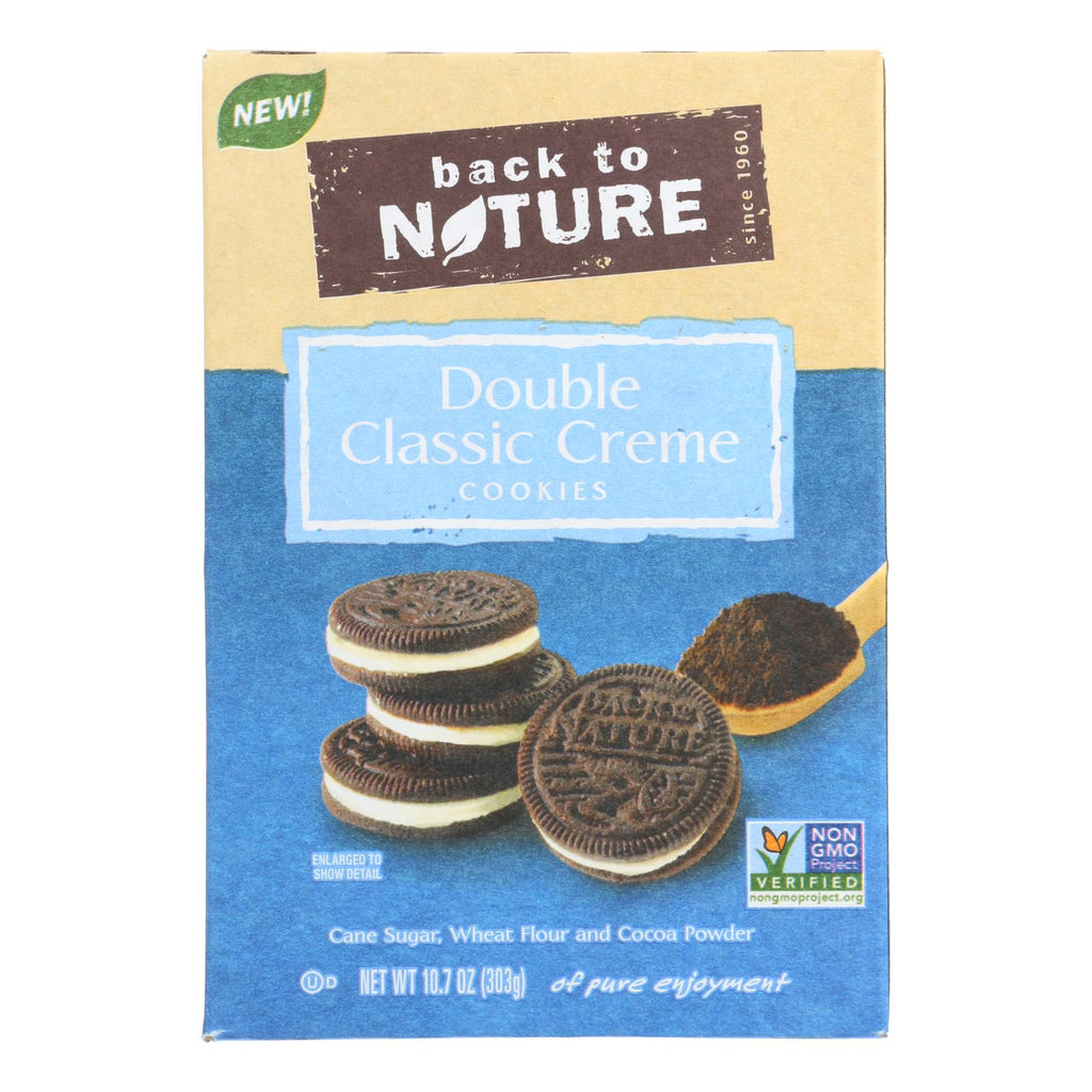 Back To Nature Cookies - Double Classic Creme - Case Of 6 - 10.7 Oz - Lakehouse Foods