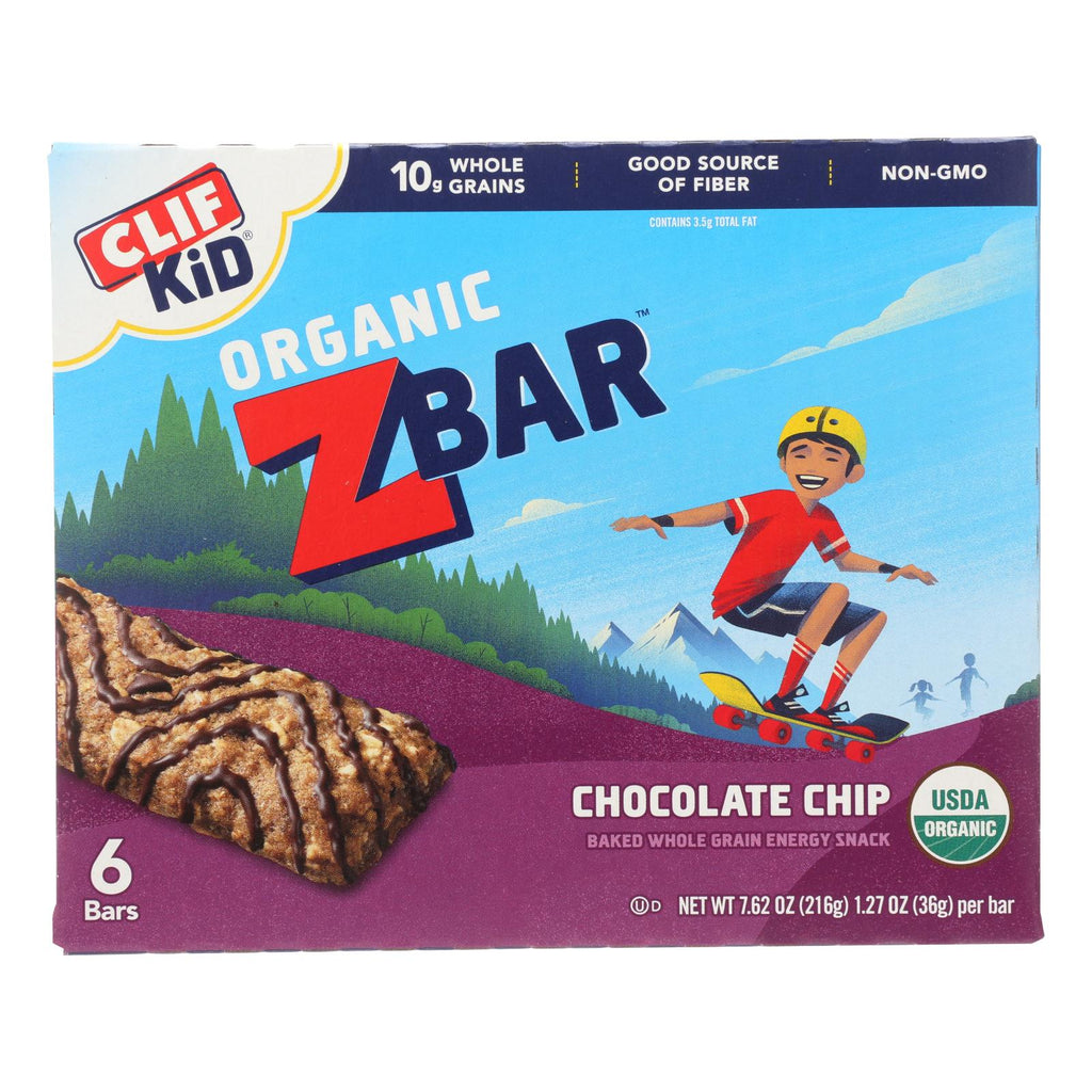Clif Kid Zbar - Organic Zbar - Chocolate Chip - Case Of 9 - 7.62 Oz. - Lakehouse Foods