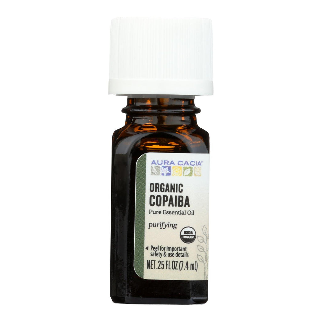 Aura Cacia - Essential Oil - Copaiba - Case Of 1 - .25 Fl Oz. - Lakehouse Foods