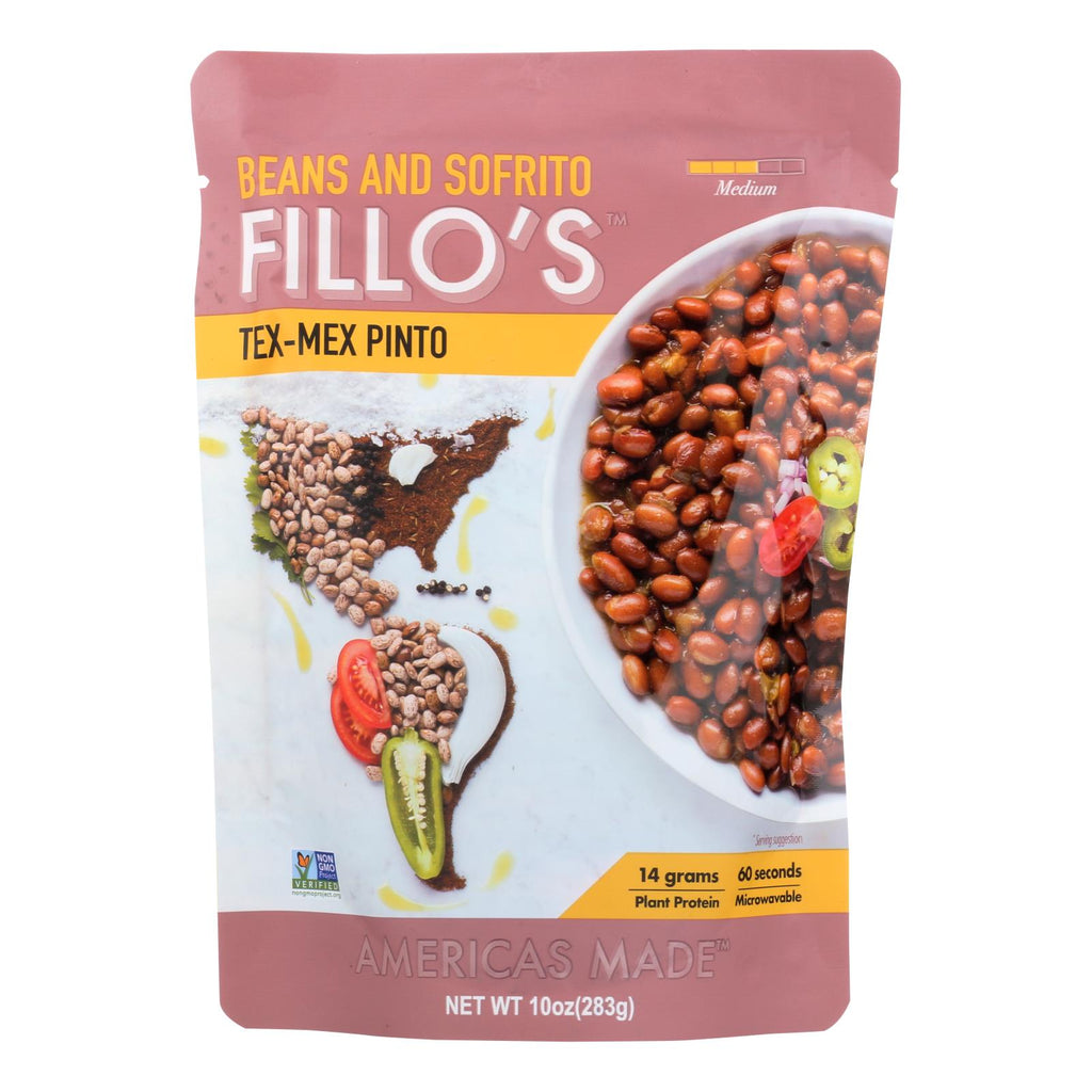 Fillo's Beans - Tex Mex Pinto - Case Of 6 - 10 Oz. - Lakehouse Foods