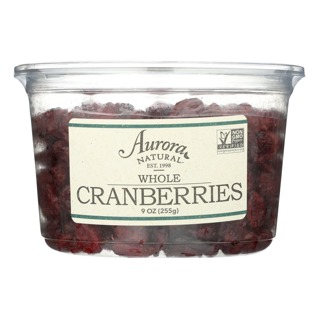 Aurora Natural Products - Whole Cranberries - Case Of 12 - 9 Oz. - Lakehouse Foods