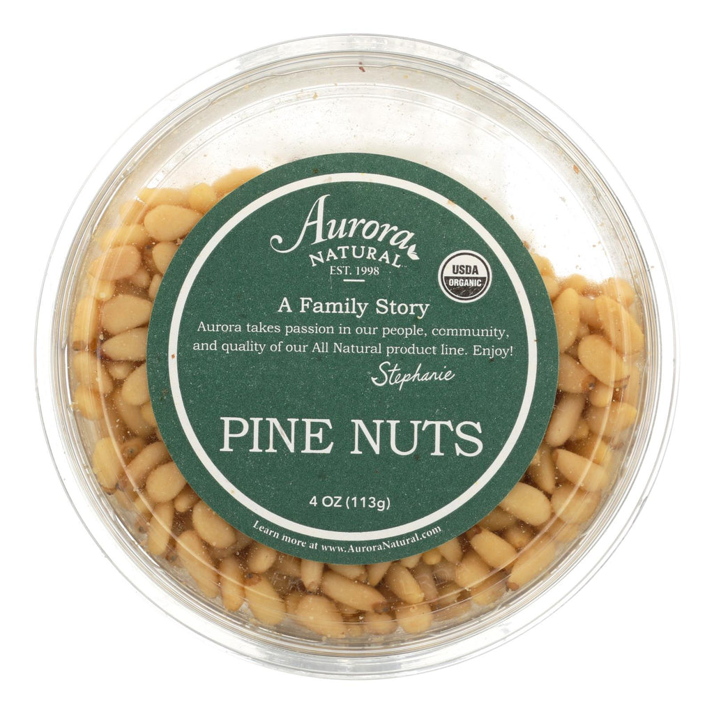 Aurora Natural Products - Organic Pine Nuts - Case Of 12 - 4 Oz. - Lakehouse Foods