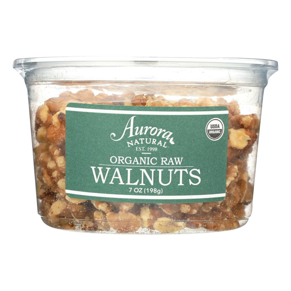Aurora Natural Products - Organic Raw Walnuts - Case Of 12 - 7 Oz. - Lakehouse Foods