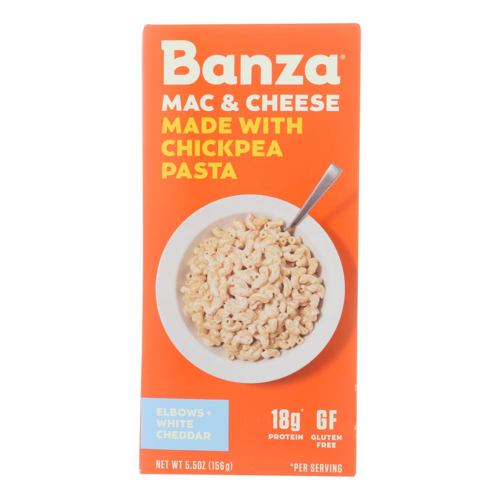 Banza - Chickpea Pasta Mac And Cheese - White Cheddar - Case Of 6 - 5.5 Oz. - Lakehouse Foods