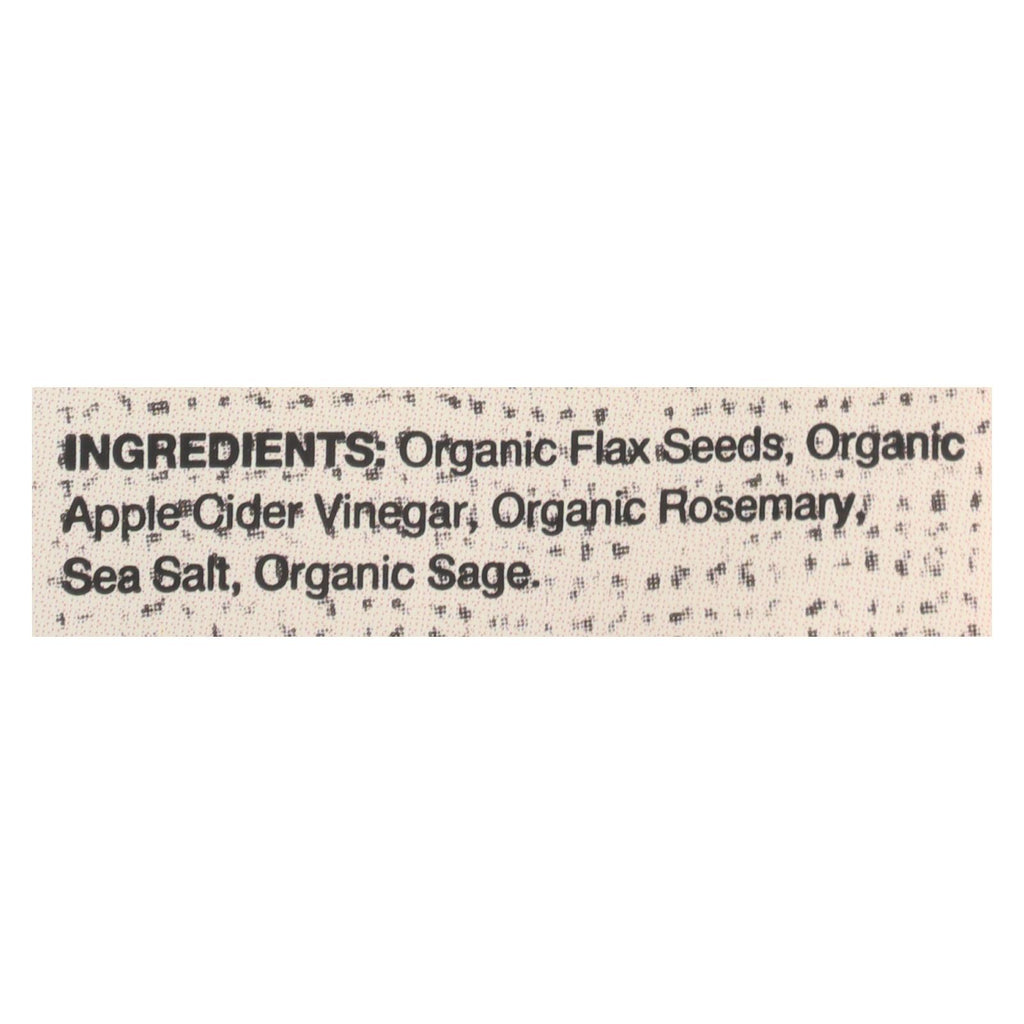 Doctor In The Kitchen - Organic Flax Seed Crackers - Rosemary - Case Of 6 - 5 Oz. - Lakehouse Foods
