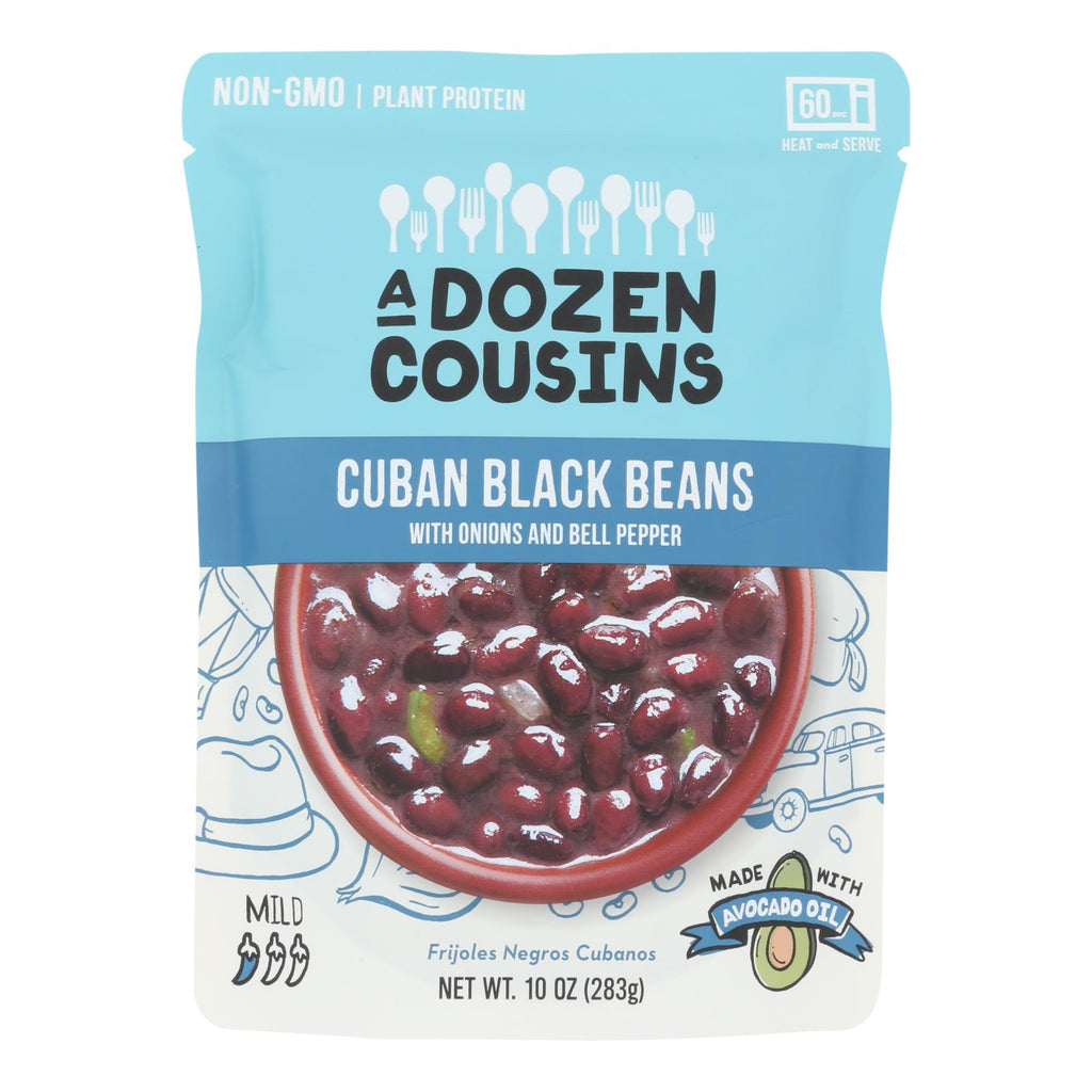 A Dozen Cousins - Ready To Eat Beans - Cuban Black - Case Of 6 - 10 Oz. - Lakehouse Foods