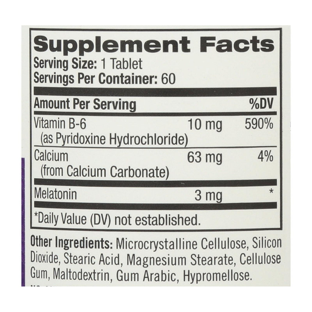 Natrol Melatonin - 3 Mg - 60 Tablets - Lakehouse Foods