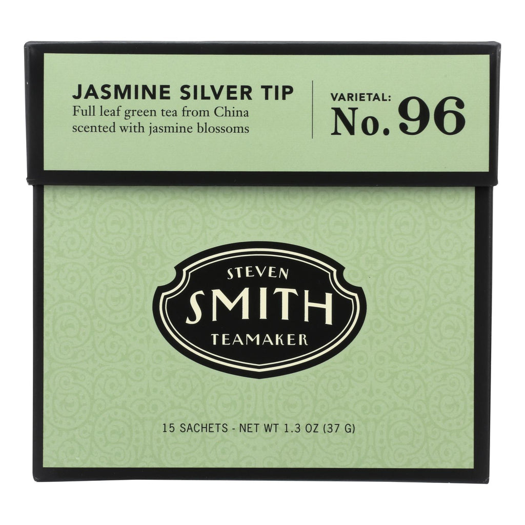 Smith Teamaker Green Tea - Jasmine Slvr Tp - Case Of 6 - 15 Bags - Lakehouse Foods